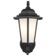Trans Globe 4055 BK-FR - 1LT WALL-OUTD-UP-WHITE FROSTED